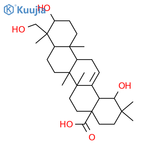 3,19,24-Trihydroxy-12-oleanen-28-oic acid; (3α,19α)-form structure