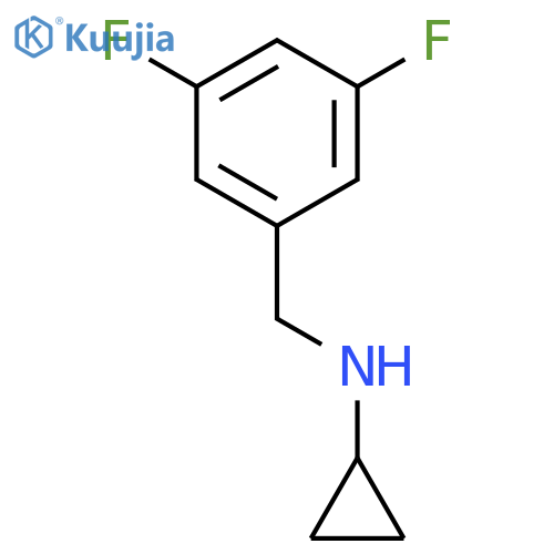 N-(3,5-difluorophenyl)methylcyclopropanamine structure