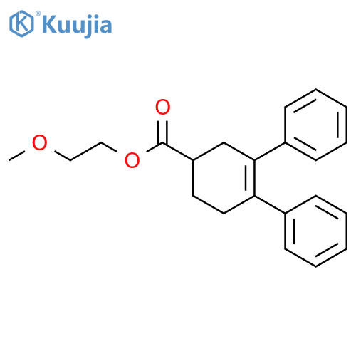3-Cyclohexene-1-carboxylic acid, 3,4-diphenyl-, 2-methoxyethyl ester structure