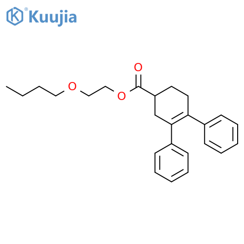3-Cyclohexene-1-carboxylic acid, 3,4-diphenyl-, 2-butoxyethyl ester structure