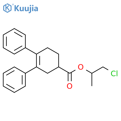 3-Cyclohexene-1-carboxylic acid, 3,4-diphenyl-, 2-chloro-1-methylethylester structure