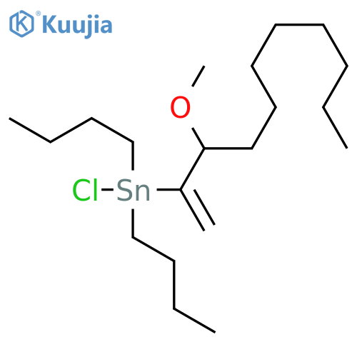STANNANE, DIBUTYLCHLORO(2-METHOXY-1-METHYLENEDECYL)- structure