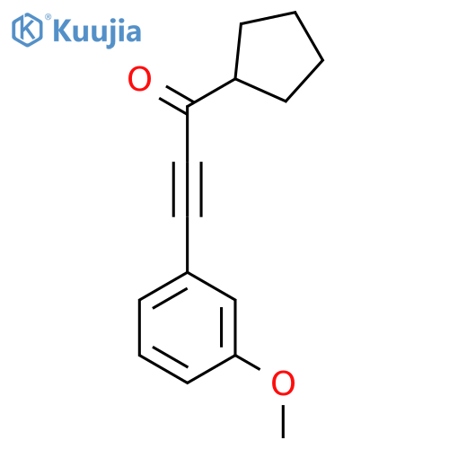 2-PROPYN-1-ONE, 1-CYCLOPENTYL-3-(3-METHOXYPHENYL)- structure