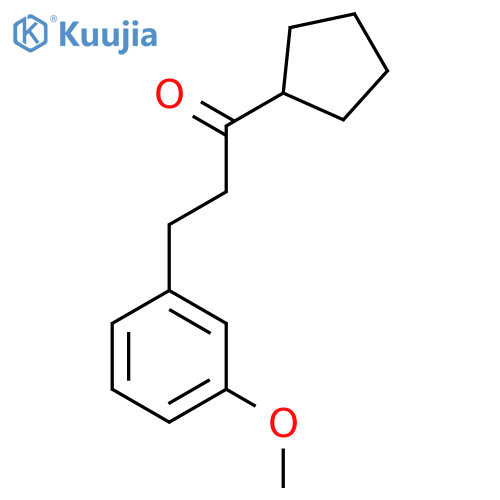 Cyclopentyl 2-(3-methoxyphenyl)ethyl ketone structure