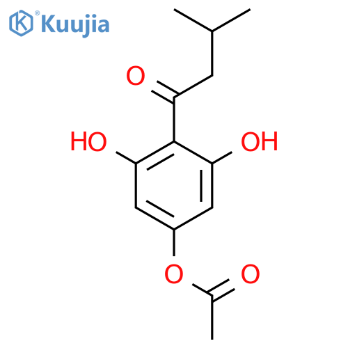 1-Butanone, 1-[4-(acetyloxy)-2,6-dihydroxyphenyl]-3-methyl- structure