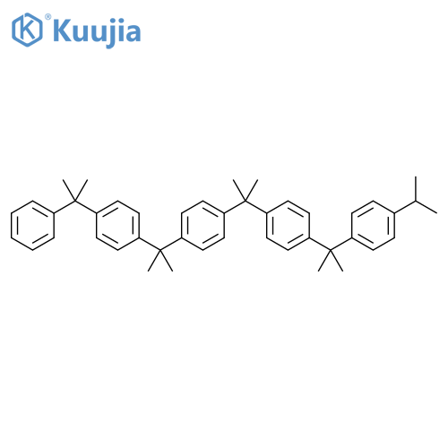 Benzene,1-[1-methyl-1-[4-[1-methyl-1-[4-(1-methylethyl)phenyl]ethyl]phenyl]ethyl]-4-[1-methyl-1-[4-(1-methyl-1-phenylethyl)phenyl]ethyl]- structure