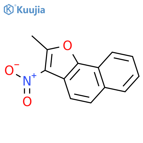 Naphtho[1,2-b]furan, 2-methyl-3-nitro- structure