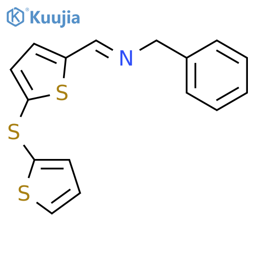 BENZENEMETHANAMINE, N-[[5-(2-THIENYLTHIO)-2-THIENYL]METHYLENE]- structure