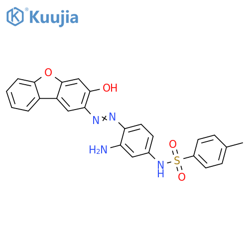 Benzenesulfonamide,N-[3-amino-4-[(3-hydroxy-2-dibenzofuranyl)azo]phenyl]-4-methyl- structure