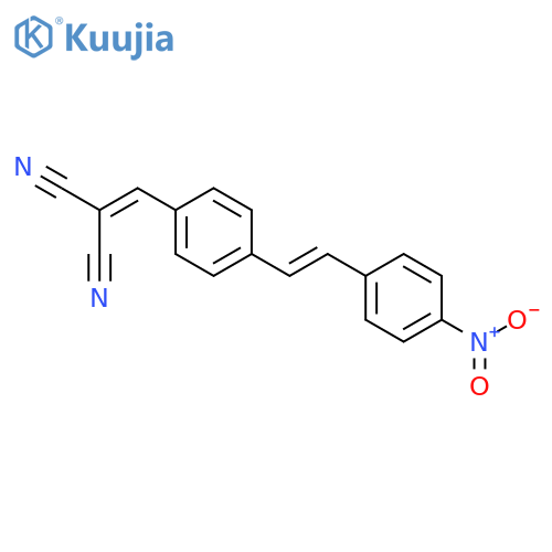 Propanedinitrile, [[4-[2-(4-nitrophenyl)ethenyl]phenyl]methylene]- structure