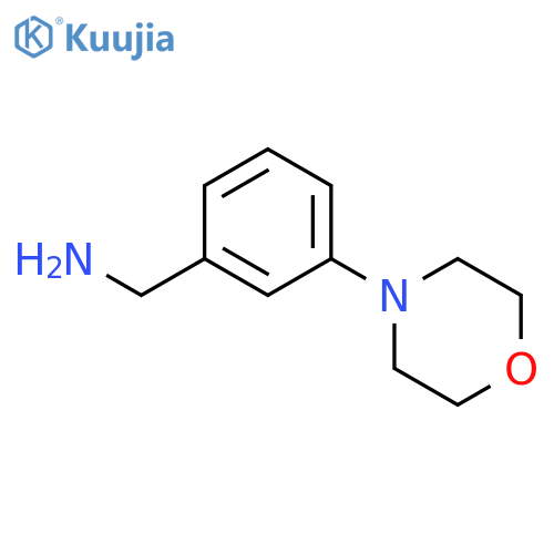 1-[3-(morpholin-4-yl)phenyl]methanamine structure
