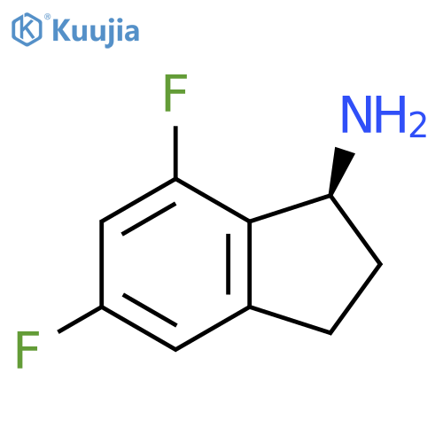 (S)-5,7-DIFLUORO-INDAN-1-YLAMINE structure