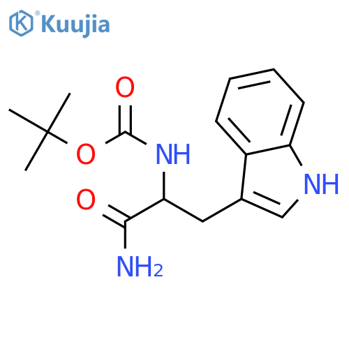 N-alpha-Boc-L-tryptophan amide structure