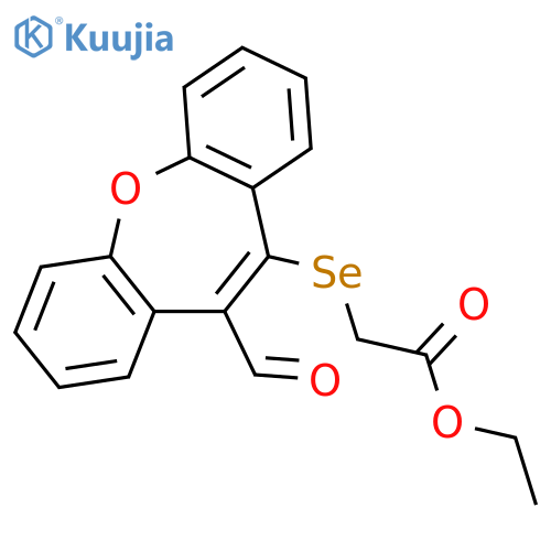 Acetic acid, [(11-formyldibenz[b,f]oxepin-10-yl)seleno]-, ethyl ester structure