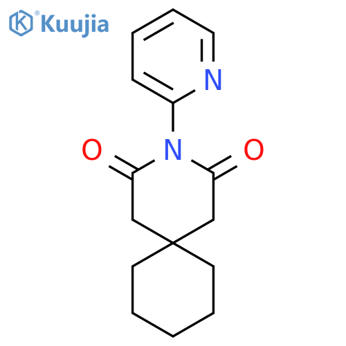 3-Azaspiro[5.5]undecane-2,4-dione, 3-(2-pyridinyl)- structure