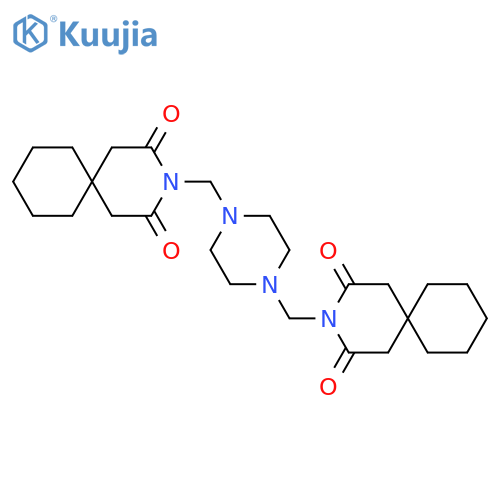 3-Azaspiro[5.5]undecane-2,4-dione,3,3'-[1,4-piperazinediylbis(methylene)]bis- structure