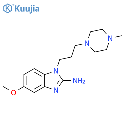 1H-Benzimidazol-2-amine,5-methoxy-1-[3-(4-methyl-1-piperazinyl)propyl]- structure