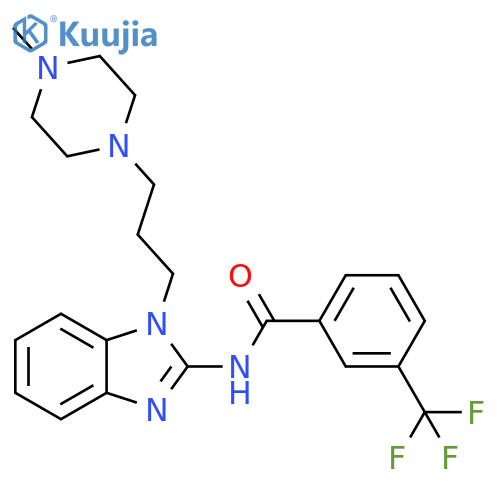 Benzamide,N-[1-[3-(4-methyl-1-piperazinyl)propyl]-1H-benzimidazol-2-yl]-3-(trifluoromethyl)- structure