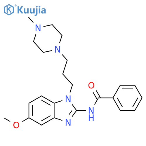 Benzamide,N-[5-methoxy-1-[3-(4-methyl-1-piperazinyl)propyl]-1H-benzimidazol-2-yl]- structure