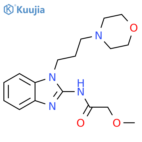 Acetamide,2-methoxy-N-[1-[3-(4-morpholinyl)propyl]-1H-benzimidazol-2-yl]- structure