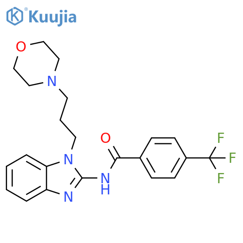 Benzamide,N-[1-[3-(4-morpholinyl)propyl]-1H-benzimidazol-2-yl]-4-(trifluoromethyl)- structure