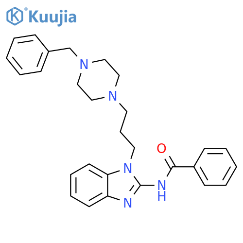 Benzamide,N-[1-[3-[4-(phenylmethyl)-1-piperazinyl]propyl]-1H-benzimidazol-2-yl]- structure