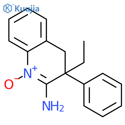 2-Quinolinamine, 3-ethyl-3,4-dihydro-3-phenyl-, 1-oxide structure