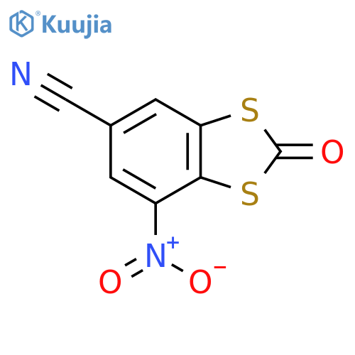 1,3-BENZODITHIOLE-5-CARBONITRILE, 7-NITRO-2-OXO- structure
