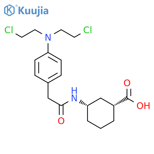Cyclohexanecarboxylic acid,3-[[[4-[bis(2-chloroethyl)amino]phenyl]acetyl]amino]-, cis- structure