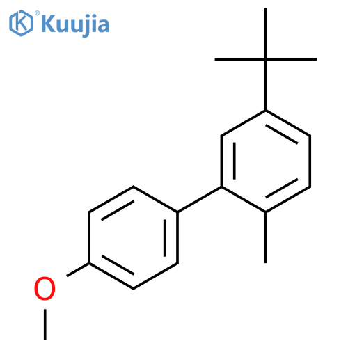 1,1'-Biphenyl, 5-(1,1-dimethylethyl)-4'-methoxy-2-methyl- structure