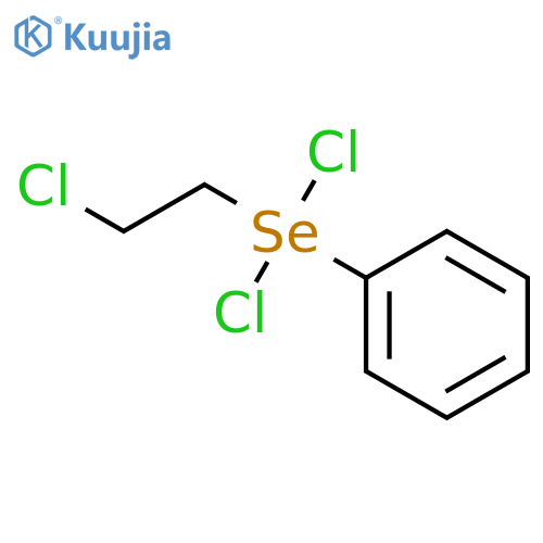 [dichloro(2-chloroethyl)-lambda~4~-selanyl]benzene structure