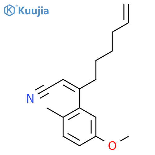 2,8-Nonadienenitrile, 3-(5-methoxy-2-methylphenyl)-, (Z)- structure