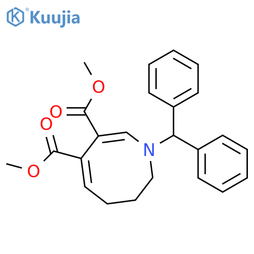 Dimethyl (5e,7e)-1-benzhydryl-3,4-dihydro-2h-azocine-6,7-dicarboxylate structure
