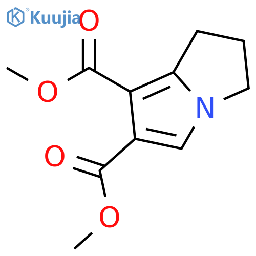 2,3-dihydro-1H-Pyrrolizine-6,7-dicarboxylic acid 6,7-dimethyl ester structure