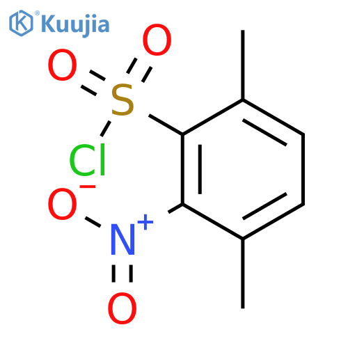 3,6-Dimethyl-2-nitrobenzene-1-sulfonyl chloride structure