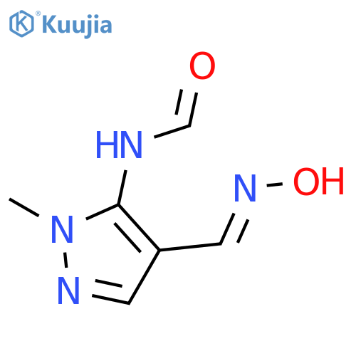 Formamide, N-[4-[(hydroxyimino)methyl]-1-methyl-1H-pyrazol-5-yl]- structure