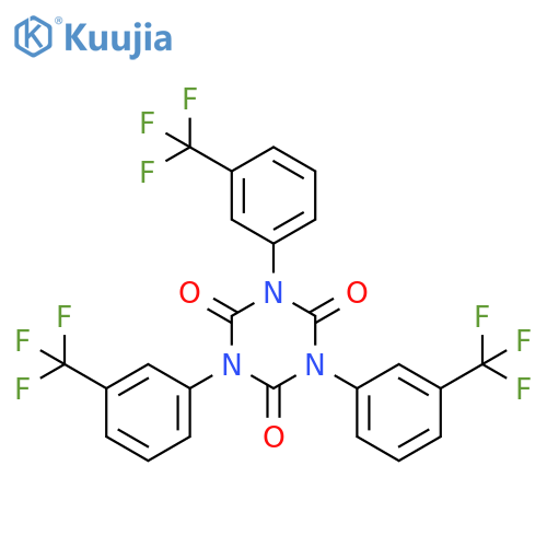1,3,5-Triazine-2,4,6(1H,3H,5H)-trione, 1,3,5-tris[3-(trifluoromethyl)phenyl]- structure