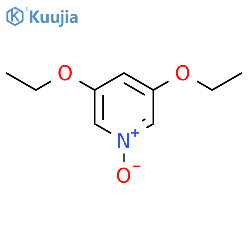 Pyridine, 3,5-diethoxy-, 1-oxide structure