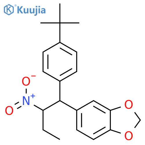 1,3-Benzodioxole, 5-[1-[4-(1,1-dimethylethyl)phenyl]-2-nitrobutyl]- structure