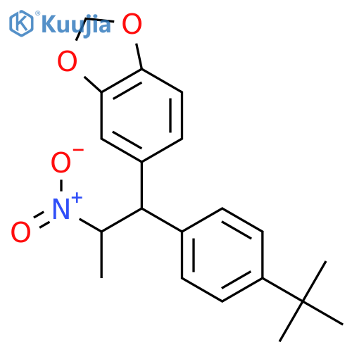 1,3-Benzodioxole, 5-[1-[4-(1,1-dimethylethyl)phenyl]-2-nitropropyl]- structure