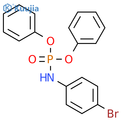 Phosphoramidic acid, (4-bromophenyl)-, diphenyl ester structure