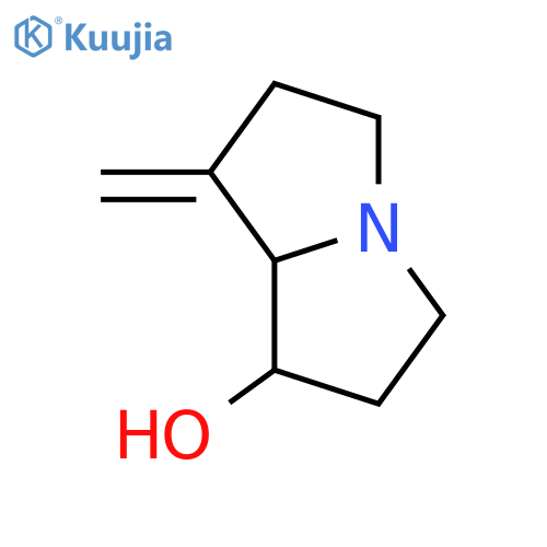 7alpha-Hydroxy-1-methylene-8alpha-pyrrolizidine structure