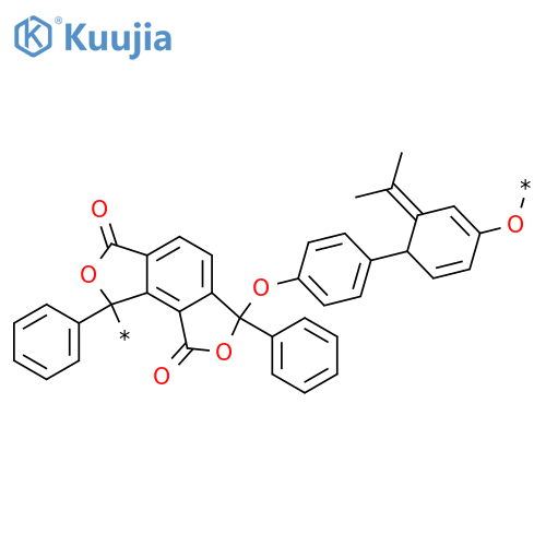 POLY[(1,3,6,8-TETRAHYDRO-3,8-DIOXO-1,6-DIPHENYLBENZO[1,2-C:3,4-C']DIFURAN-1,6-DIYL)OXY-1,4-PHENYLENE(1-METHYLETHYLIDENE)-1,4-PHENYLENEOXY] structure