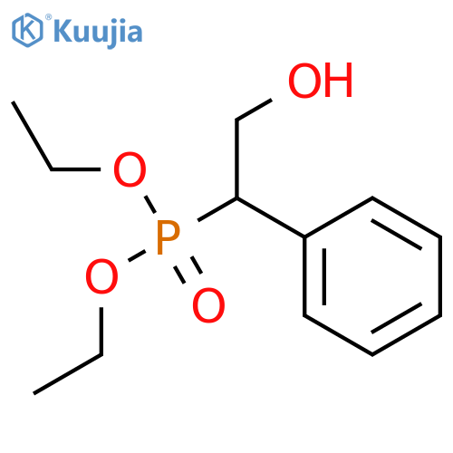 Phosphonic acid, (2-hydroxy-1-phenylethyl)-, diethyl ester structure
