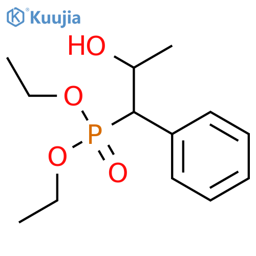 Phosphonic acid, (2-hydroxy-1-phenylpropyl)-, diethyl ester structure