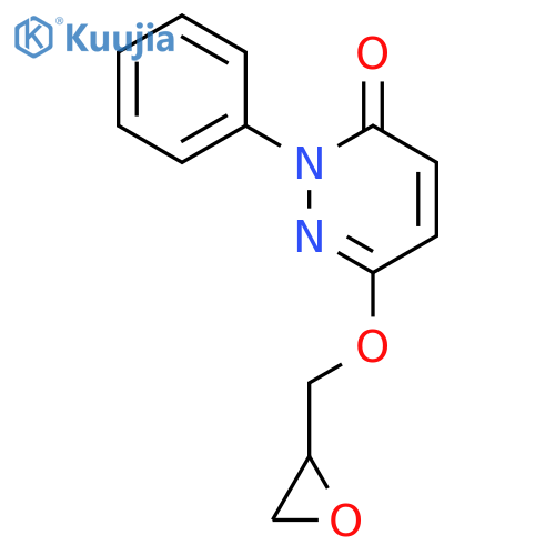 3(2H)-Pyridazinone, 6-(oxiranylmethoxy)-2-phenyl- structure
