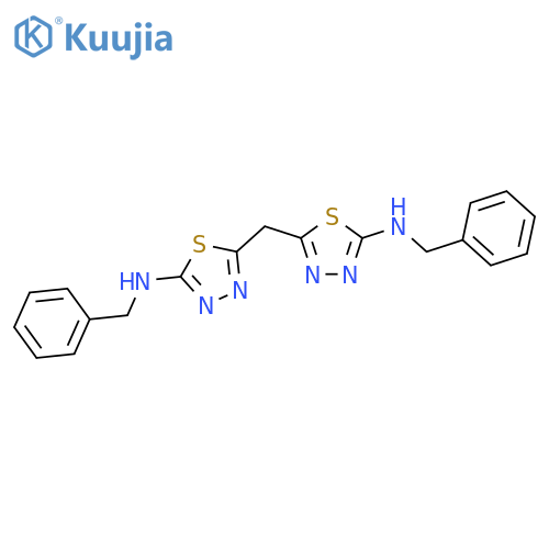 1,3,4-Thiadiazol-2-amine, 5,5'-methylenebis[N-(phenylmethyl)- structure