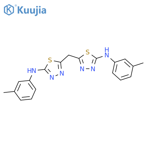 1,3,4-Thiadiazol-2-amine, 5,5'-methylenebis[N-(3-methylphenyl)- structure