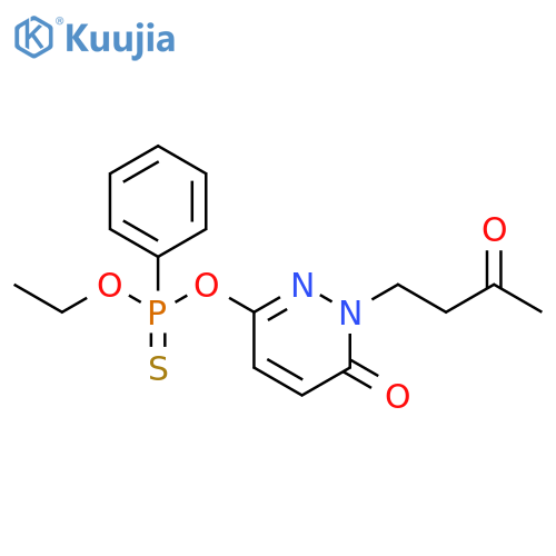 Phosphonothioic acid, phenyl-, O-[1,6-dihydro-6-oxo-1-(3-oxobutyl)-3-pyridazinyl] O-ethyl ester (9CI) structure