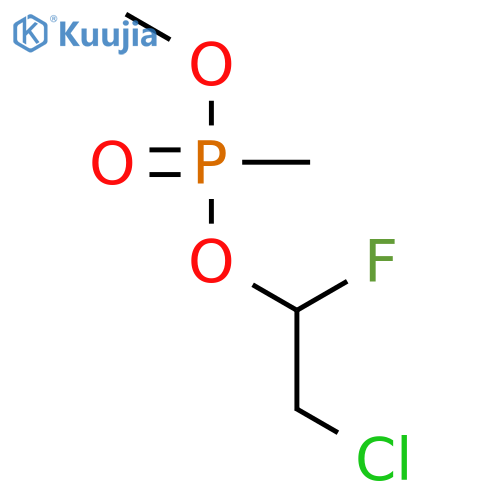 Phosphonic acid, methyl-, 2-chloro-1-fluoroethyl methyl ester structure